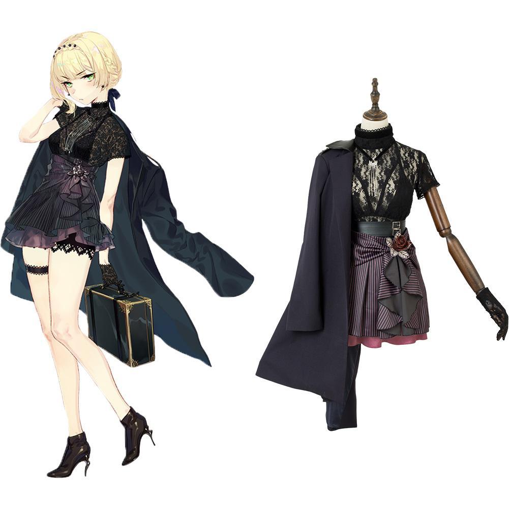 Gioco GFL Girls Frontline Welrod Mk II 2 Night Crisis Two Anniversary Dress Outfit Halloween Carnevale Cosplay Costumi