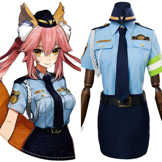 Fate Extella Link Tamamo No Mae Polizeiuniform Cosplay Kostüm für Frauen weiblich