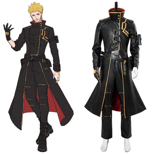 Fate Grand Order Fate Go Anime Fgo Gilgamesh Leder Overcoat Cosplay Kostüm