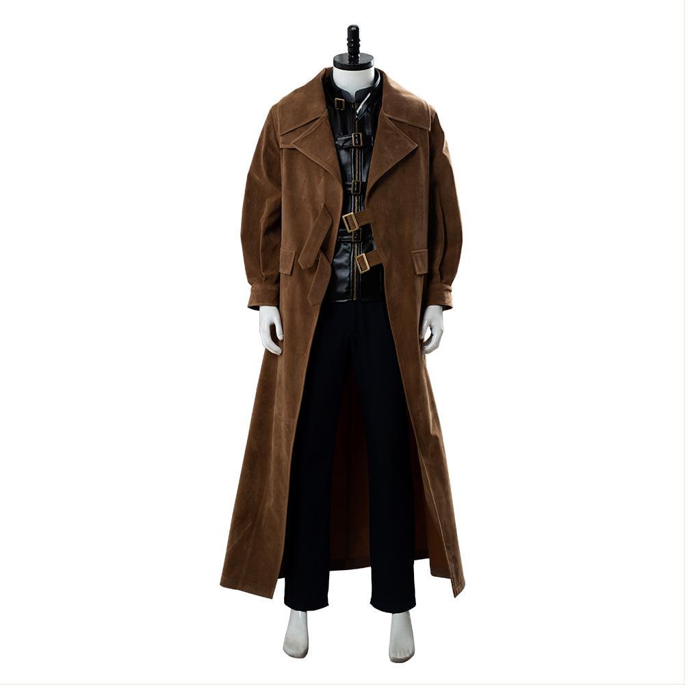 Harry Potter Alastor Moody Mad Eye Moody Trenchcoat Weste Outfit braun Cosplay Kostüm Halloween Outfit Full Set