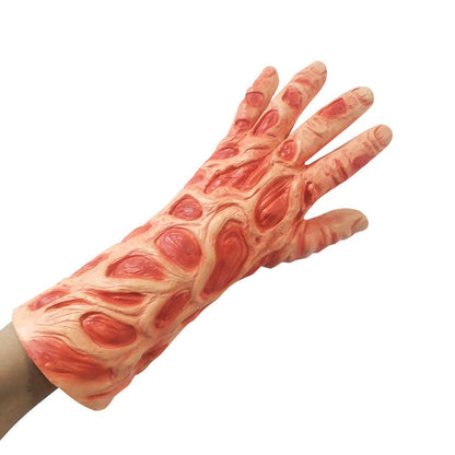 Freddy Krueger Verbrannte Hand Cosplay Handschuh Halloween Silikon Hand