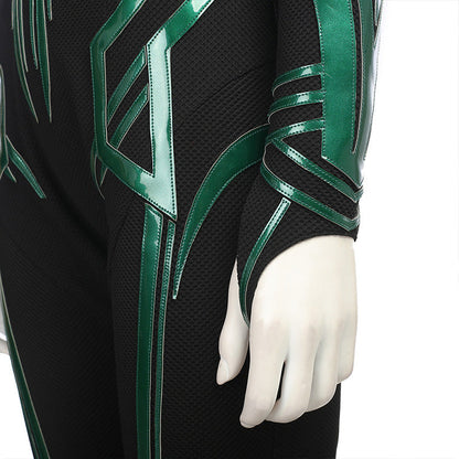 Hela Kostüm Thor 3 Ragnarok Frauen Halloween Bodysuit Umhang Cosplay Anzug