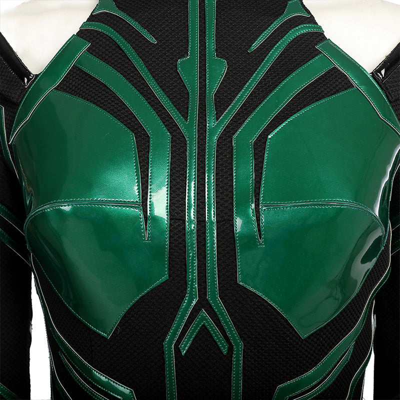 Hela Kostüm Thor 3 Ragnarok Frauen Halloween Bodysuit Umhang Cosplay Anzug