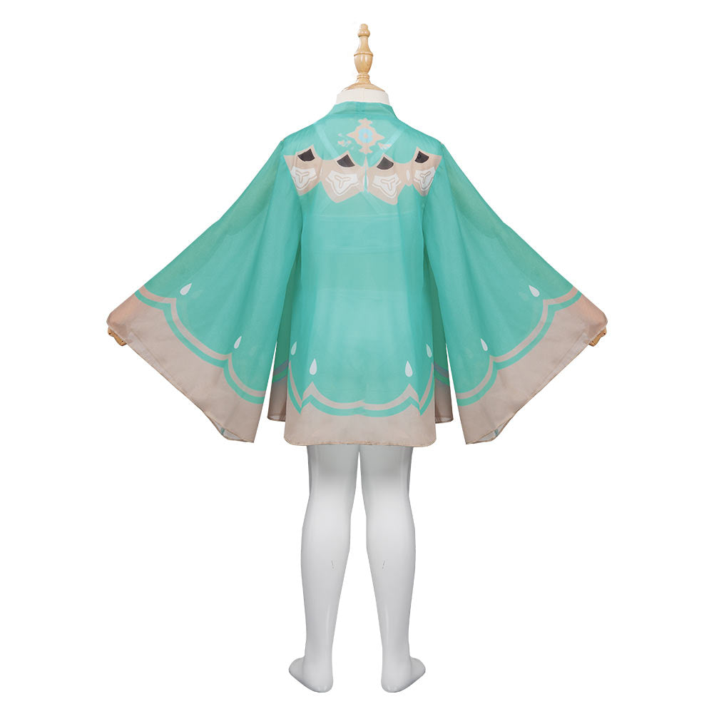 Kinder Mädchen Genshin Impact Venti Badeanzug Cosplay Kostüm