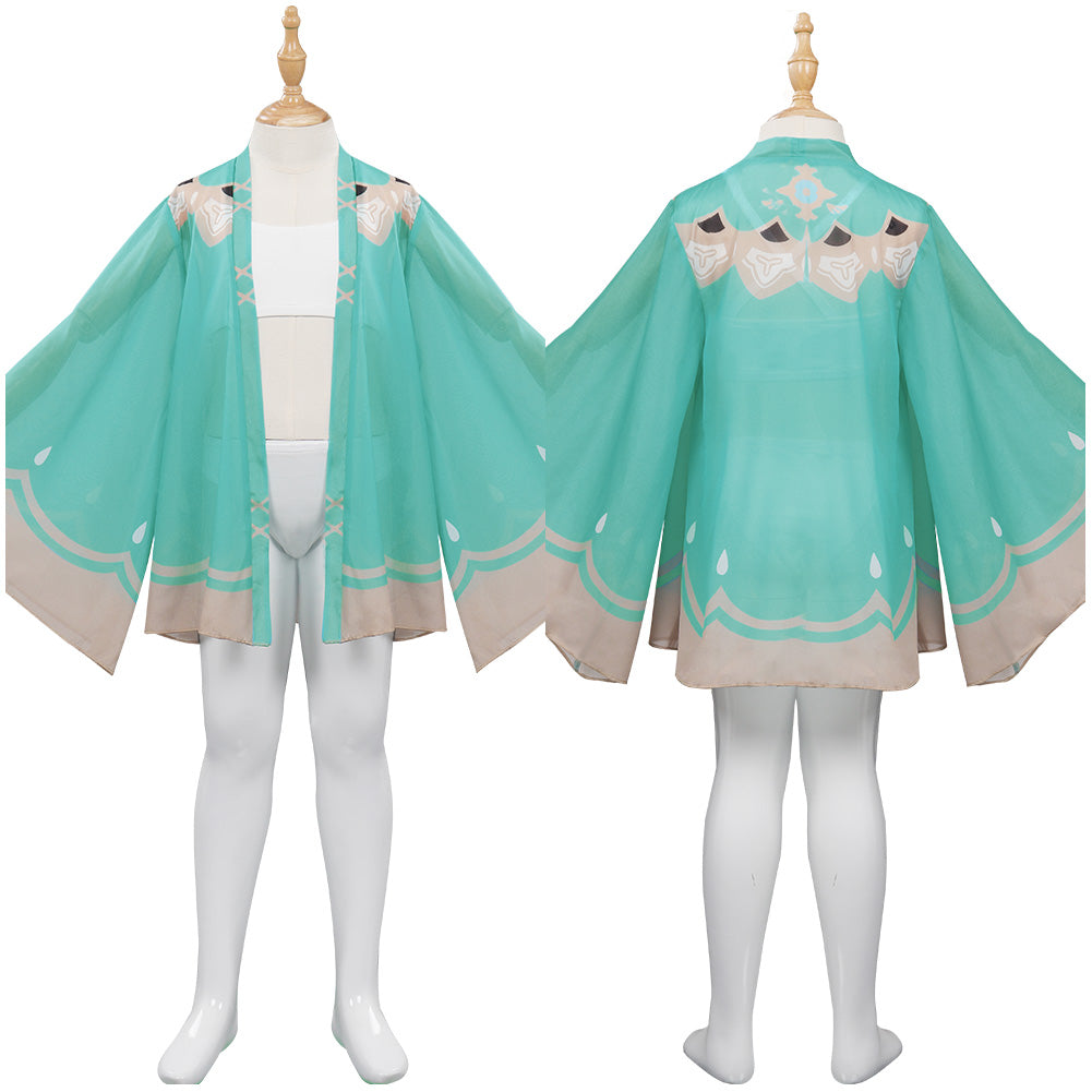 Kinder Mädchen Genshin Impact Venti Badeanzug Cosplay Kostüm