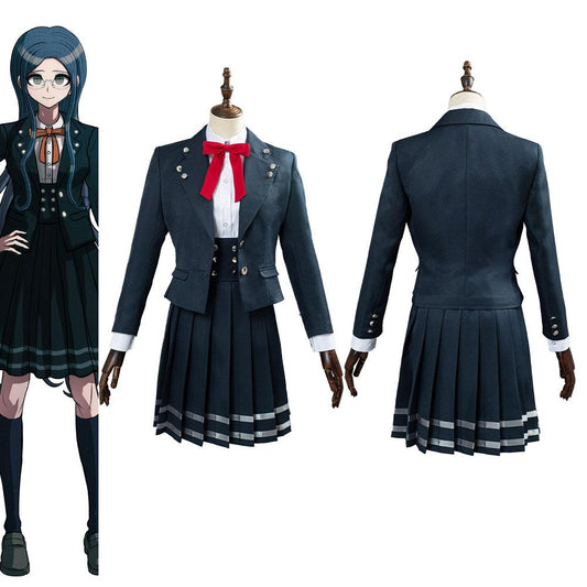 Danganronpa V3 Shirogane Tsumugi Schuluniform Rock Outfit Halloween Karnevalskostüm Cosplay Kostüm