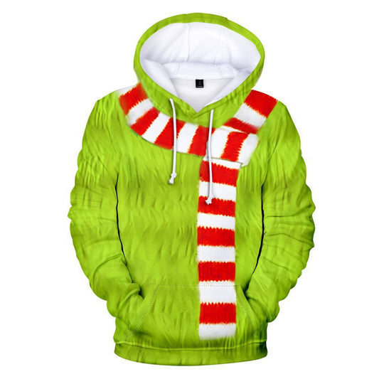 Kinder Hoodie Wie der Grinch Weihnachten gestohlen hat Der Grinch Cosplay Pullover Sweatshirt