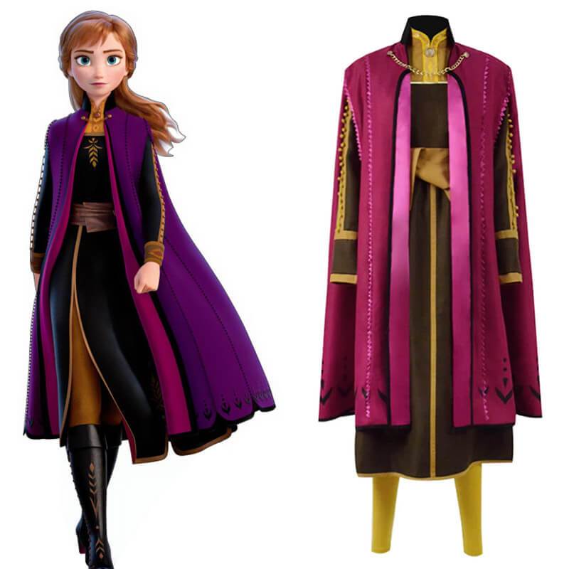 Halloween Frozen 2 Prinzessin Anna Cosplay Kostüm für Erwachsene Keine Bewertungen