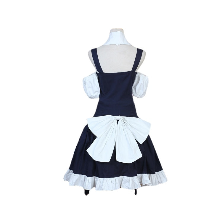 Costume cosplay Chobits Chii Eruda Blue Maid Dress