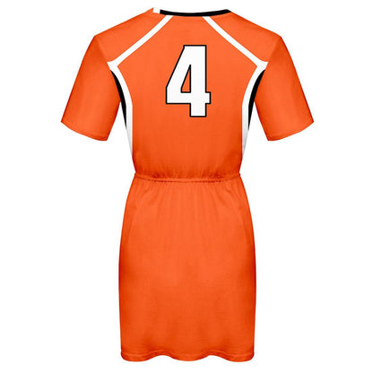 Haikyuu!! Nishinoya Yuu Cosplay Kleid Frauen Sommer Kurzarm Cosplay Kostüm