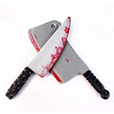 Halloween Party Requisit Plastikblutiges Messer Killerwaffe