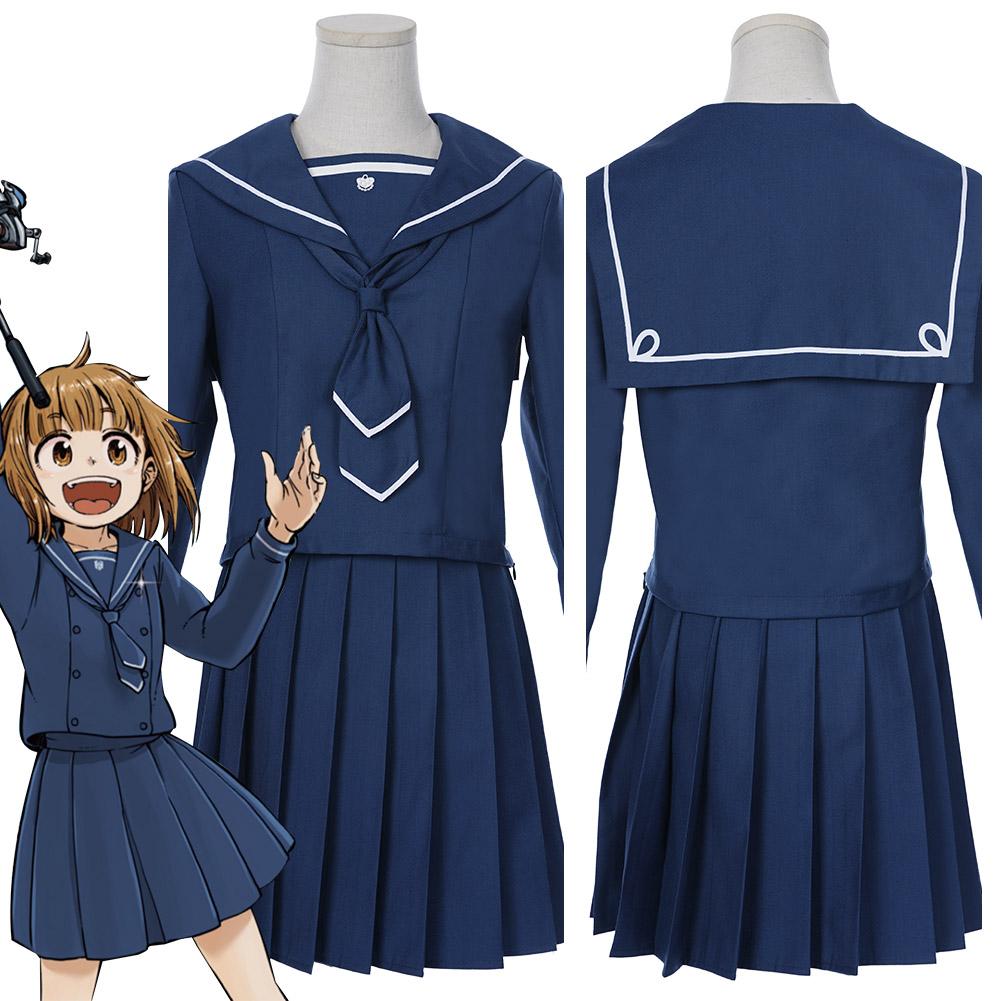 Houkago Teibou Nisshi Tagebuch unserer Tage am Wasser Hina Tsurugi Jk Uniform Matrosenanzug Cosplay Kostüm