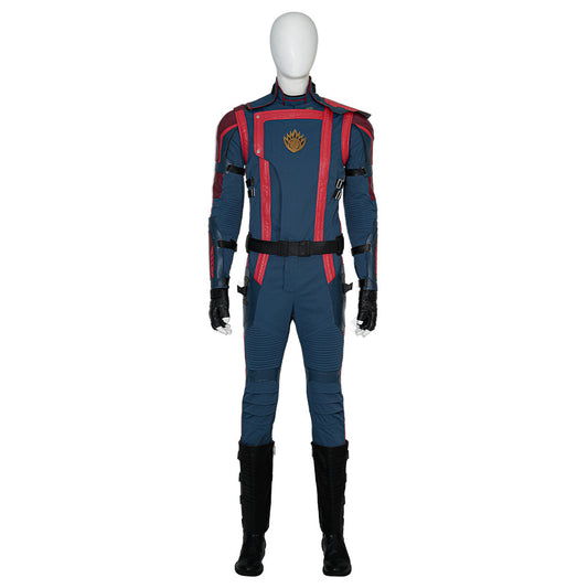 Guardians of the Galaxy 3 Blaue Uniform für Männer Peter Quill Cosplay Kostüm