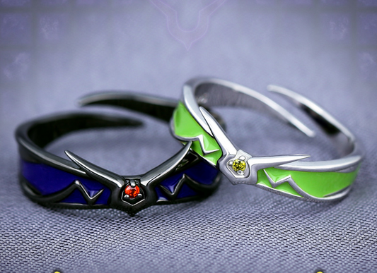 CODE GEASS C.C. Lelouch Lamperouge Silber Metall Paar Ring Cosplay Requisiten