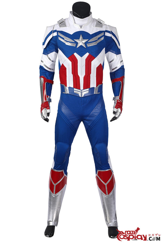 Falcon Captain America Winter Soldier Stealth Herren Jungen neues Erwachsenen Captain America Cosplay Kostüm Anzug Uniform