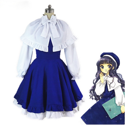 Card Captor Sakura Daidouji Tomoy Navy Outfit Cosplay Kostüm Kleider