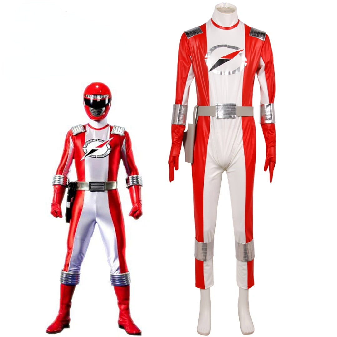 Gogo Sentai Boukenger Superhelden Jumpsuit Bouken Red Satoru Akashi Cosplay Kostüm