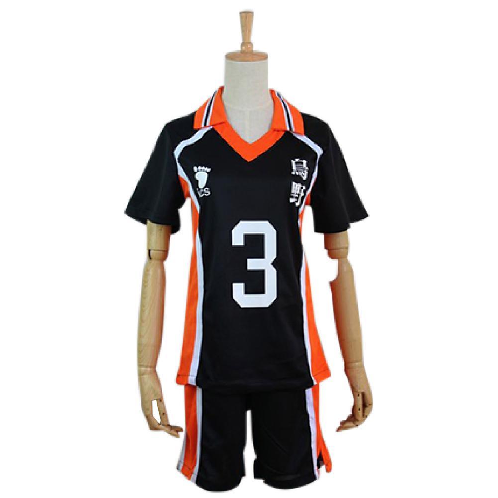 Haikyuu Cosplay Kostüm Azumane Asahi Sportbekleidung Shirt Jerseys