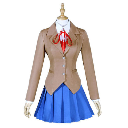 Doki Doki Literature Club Monika Outfits Halloween Karneval Anzug Cosplay Kostüm