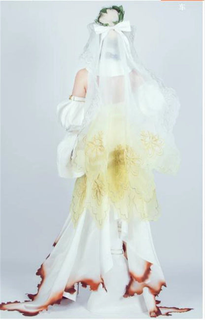 Fate Grand Order Fate Go Anime Fgo Saber Caster Nero Claudius Hochzeitskleid Stage 1 Cosplay Kostüm