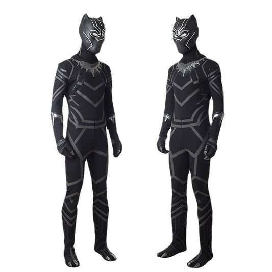 Schwarzer Panther-Kostüm für Erwachsene, Halloween-Outfit