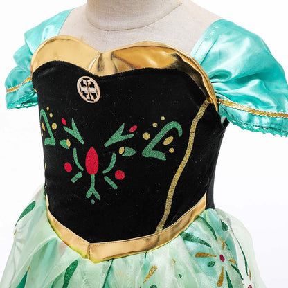 Frozen Princess Anna Kinder-Kleid Cosplay Kostüm