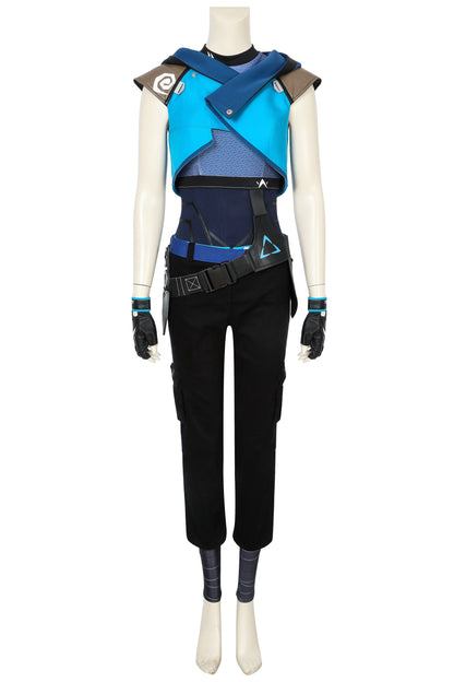 Game Valorant Jett Halloween Jumpsuit Outfit Cosplay Kostüm