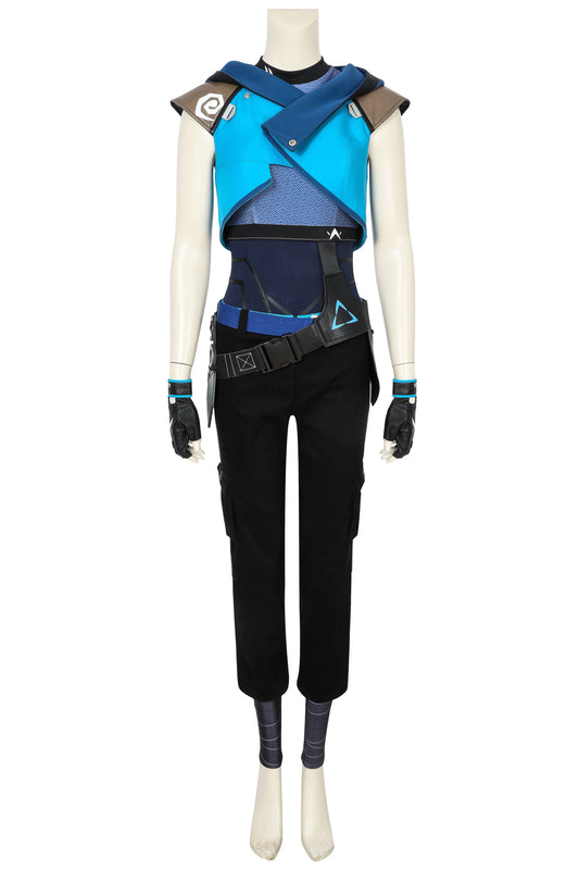 Game Valorant Jett Halloween Jumpsuit Outfit Cosplay Kostüm