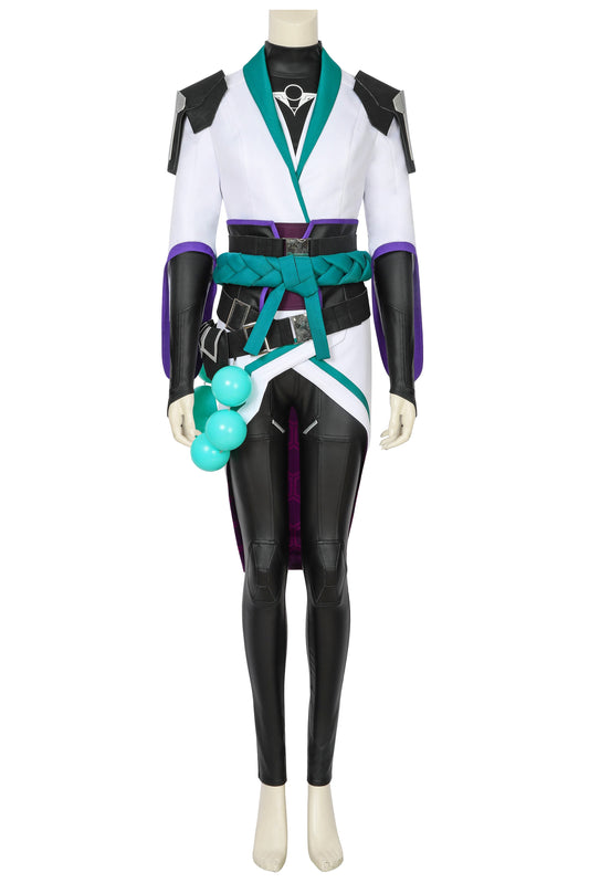 Costume de Cosplay Uniforme de Carnaval d'Halloween Sage du Jeu Valorant