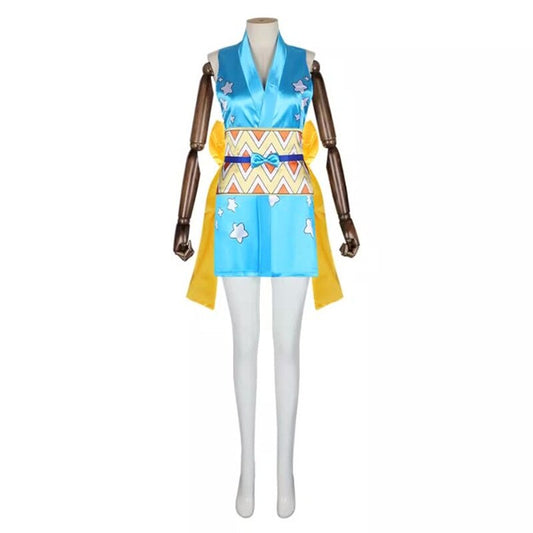 Anime One Piece Nami Kimono Kleid Cosplay Kostüme