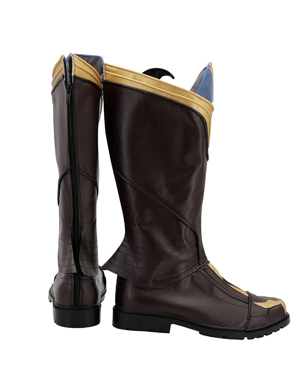 Avengers 3 Thanos Cosplay Stiefel Lederschuhe Halloween Karneval braune Stiefel für Erwachsene und Kinder