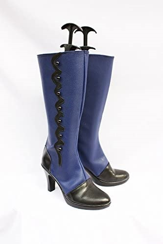 Black butler ciel cosplay stiefel schuhe blau