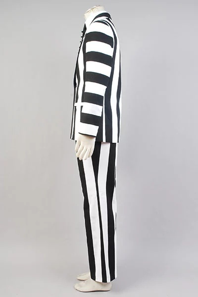 Beetlejuice ausgefallener Anzug Kostüm Halloween Cosplay