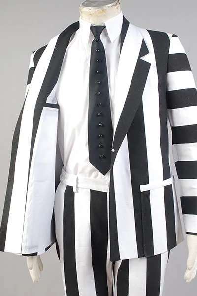 Beetlejuice ausgefallener Anzug Kostüm Halloween Cosplay