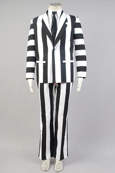 Beetlejuice ausgefallener Anzug Kostüm Halloween Cosplay