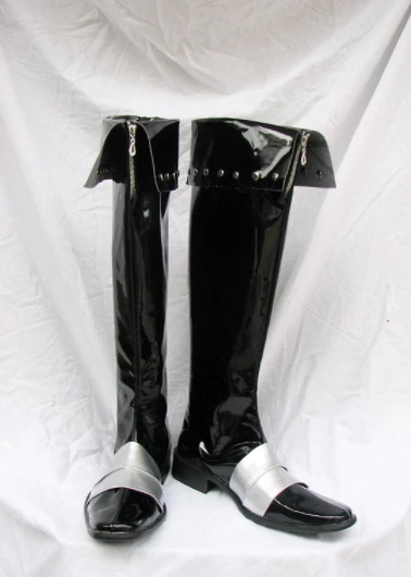 Castlevania Leon Schwarze Cosplay Stiefel