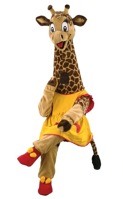 Giraffe Maskottchen Kostüm Faschingskostüm