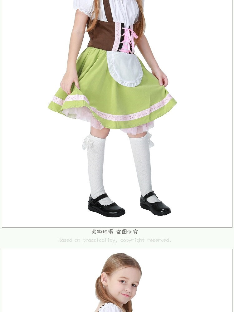 Deutsches Bierfest Oktoberfest Mädchen Kinder Kleid Cosplay Kostüm