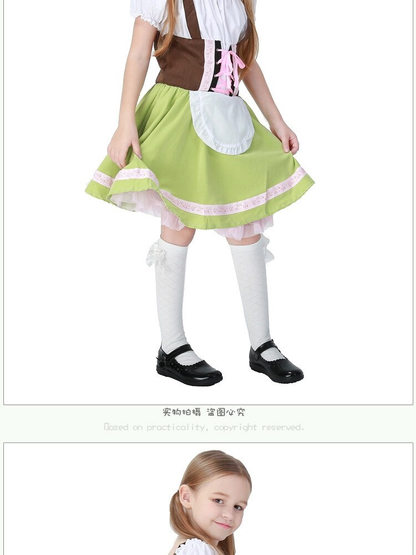 Deutsches Bierfest Oktoberfest Mädchen Kinder Kleid Cosplay Kostüm