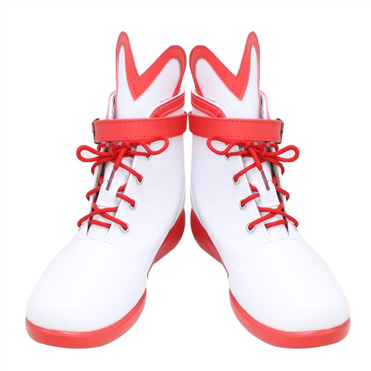 Brdwn Kizuna AI Damen AI Channel 3. Jubiläum Chinesisches Stil Cosplay Maßanfertigung Flache Schuhe Kurze Stiefel