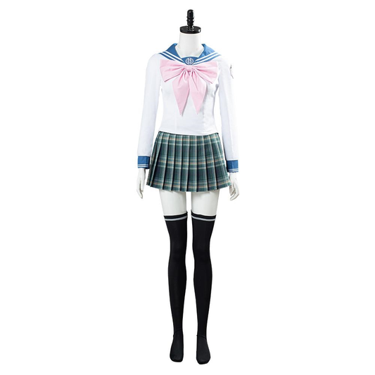 Danganronpa 3 Sayaka Maizono Frauen Uniform Kleid Outfit Halloween Karneval Kostüm Cosplay Kostüm