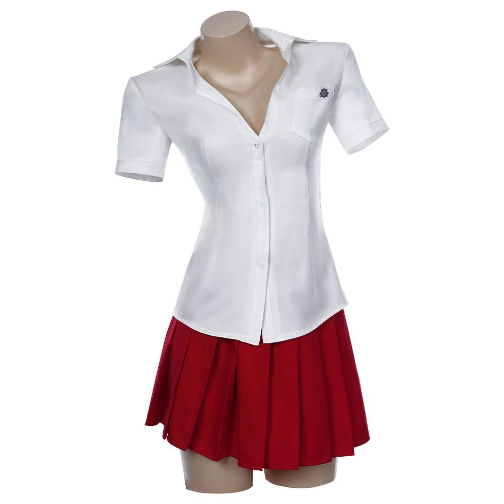 Danganronpa 2: Adieu le désespoir Akane Owari Uniforme Robe Tenue Halloween Carnaval Costume Cosplay Costume