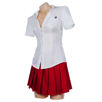 Danganronpa 2: Adieu le désespoir Akane Owari Uniforme Robe Tenue Halloween Carnaval Costume Cosplay Costume