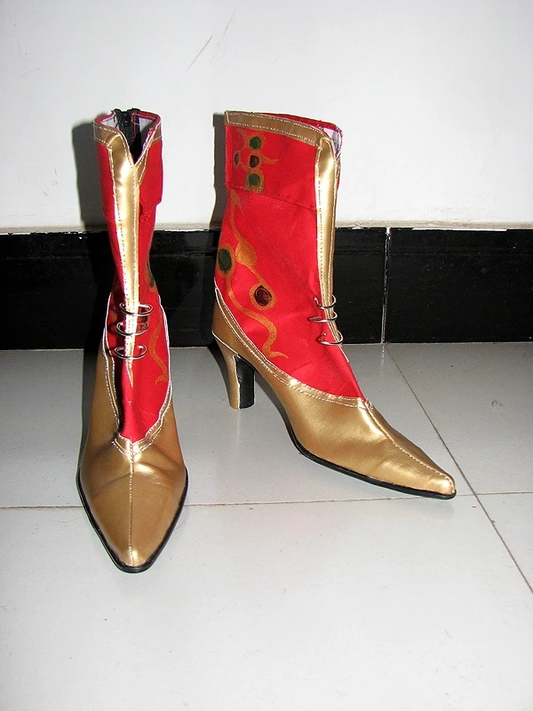 Dissidia 012 Duodecim Final Fantasy Cosplay Stiefel Rot