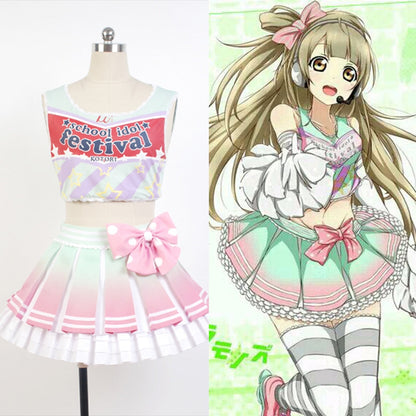 Erste Lieferung LoveLive! Love Live Kotori Minami Cheerleader Cosplay Kostüme für Frauen Anime Halloween Cosplay Kostüm Kleid