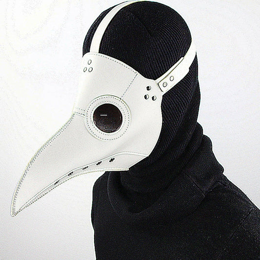 Lustige mittelalterliche Steampunk Pestdoktor Vogelmaske Latex Punk Cosplay Masken Schnabel Erwachsene Halloween Event Requisiten Weiß Schwarz zu verkaufen Wahr Covid