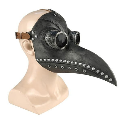 Lustige mittelalterliche Steampunk Pestdoktor Vogelmaske Latex Punk Cosplay Masken Schnabel Erwachsene Halloween Event Cosplay Requisiten