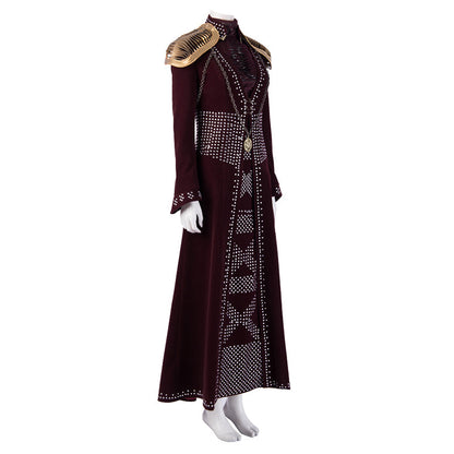 Game of Thrones Cersei Lannister Cosplay Kostüm Halloween Kostüm Outfits Schwarzes Kleid