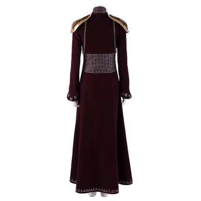 Game of Thrones Cersei Lannister Cosplay Kostüm Halloween Kostüm Outfits Schwarzes Kleid