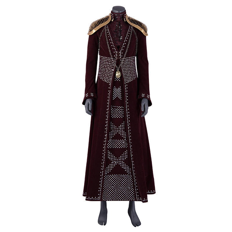 Game of Thrones Cersei Lannister Cosplay Kostüm Halloween Kostüm Outfits Schwarzes Kleid